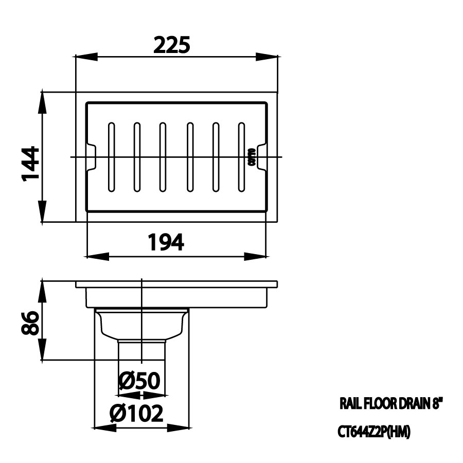 Ga thoát sàn COTTO CT644Z2P(HM) chống hôi