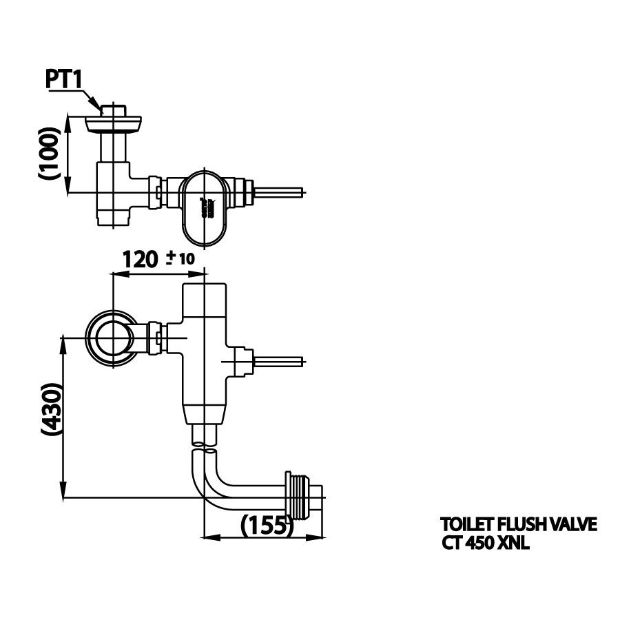 Van xả trực tiếp cho bàn cầu COTTO CT450XNL