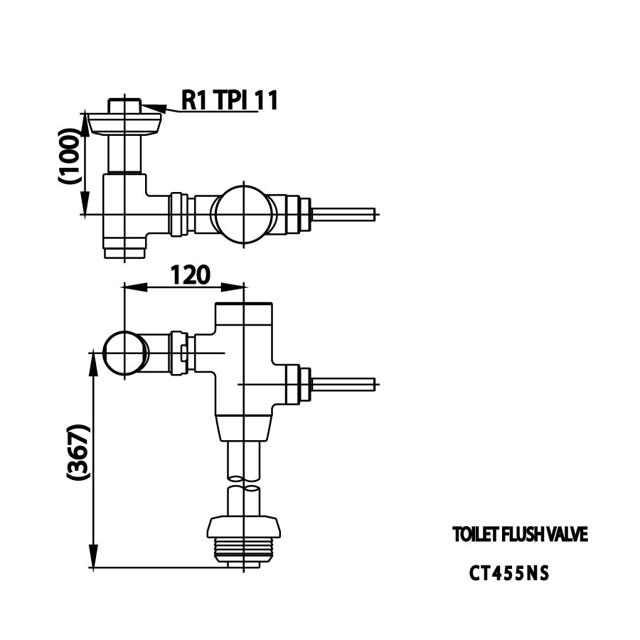 Van xả trực tiếp cho bàn cầu COTTO CT455NS