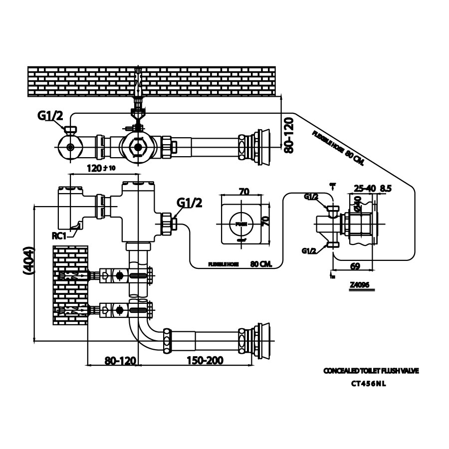Van xả trực tiếp cho bàn cầu COTTO CT456NL