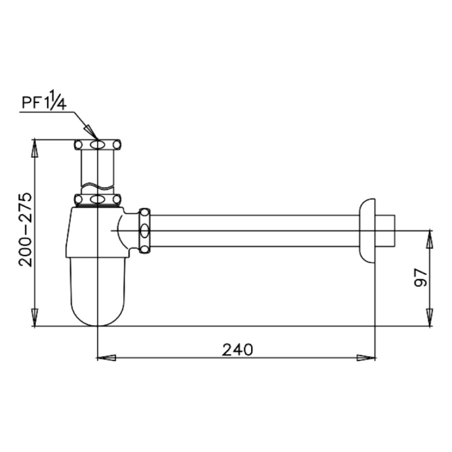 Ống thải chữ U COTTO CT680(HM)
