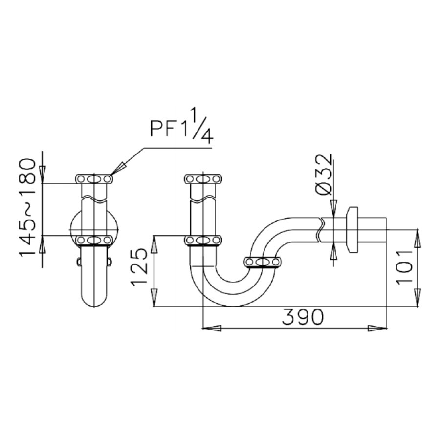 Ống thải chữ P COTTO CT688AX(HM)