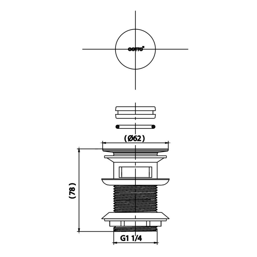 Bộ xả lật COTTO CT6703(HM)