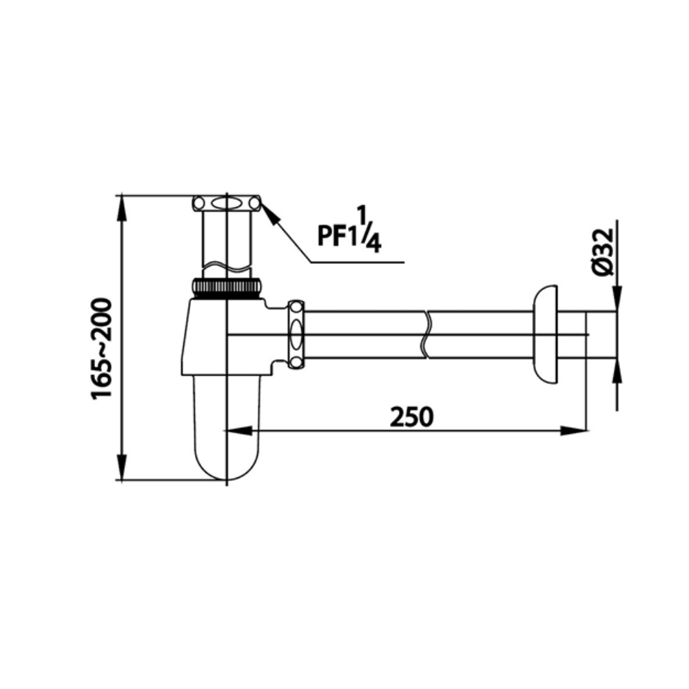 Ống thải chữ P COTTO CT6809(HM)