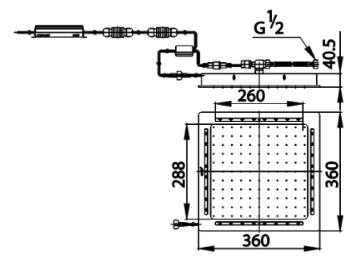 Bản vẽ kỹ thuật bát sen âm trần COTTO Z12