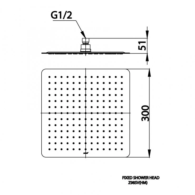 Bát sen mưa COTTO Z98SV gắn trần