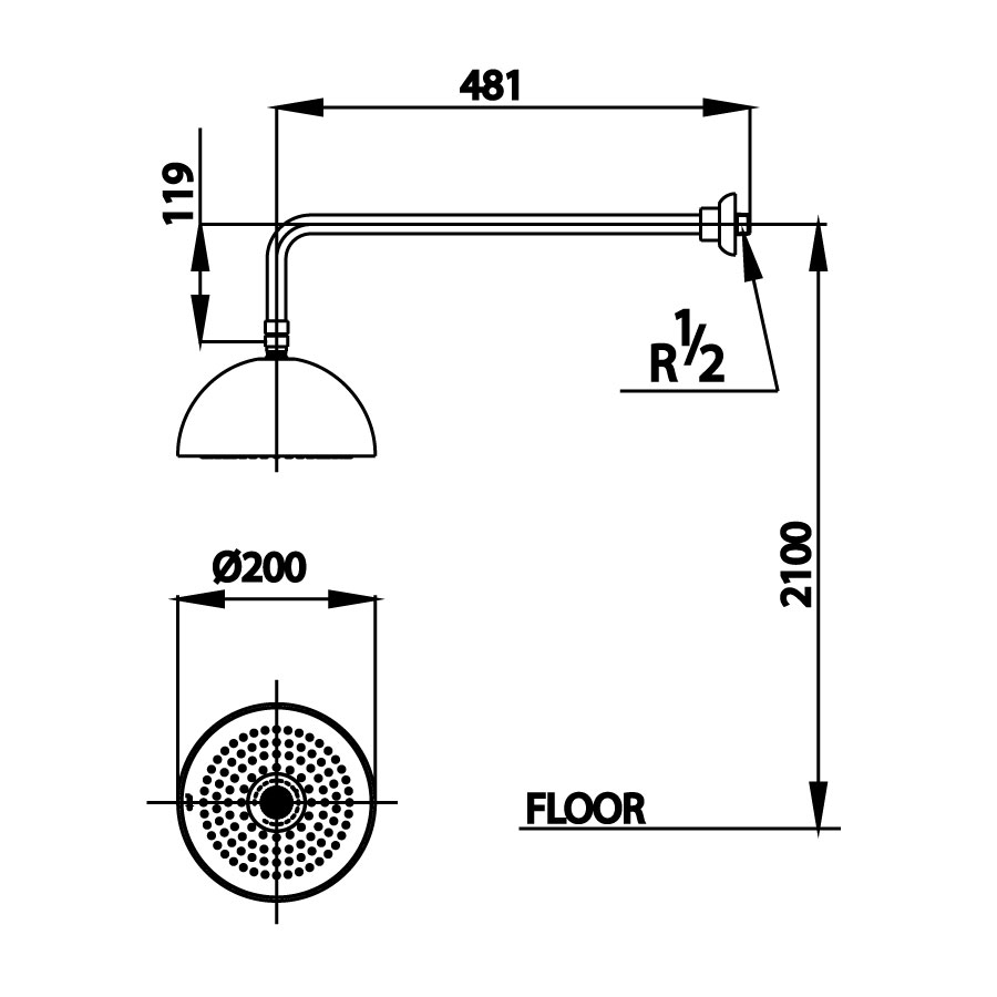 Bát sen âm tường COTTO Z002