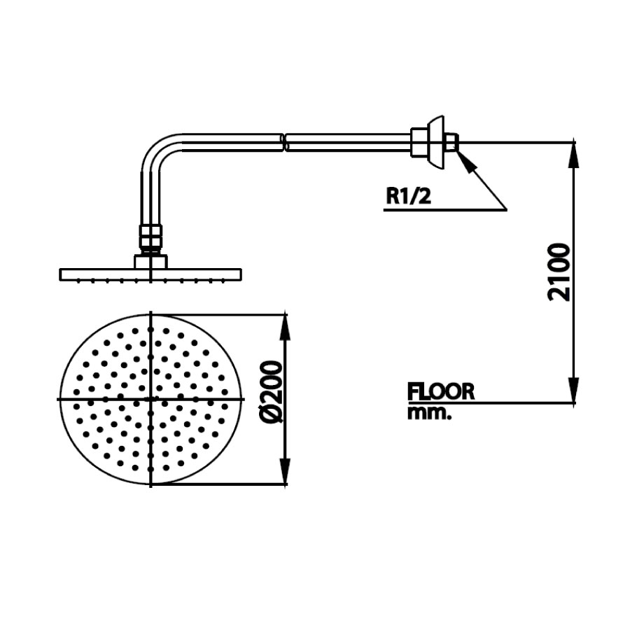 Bát sen âm tường COTTO Z94