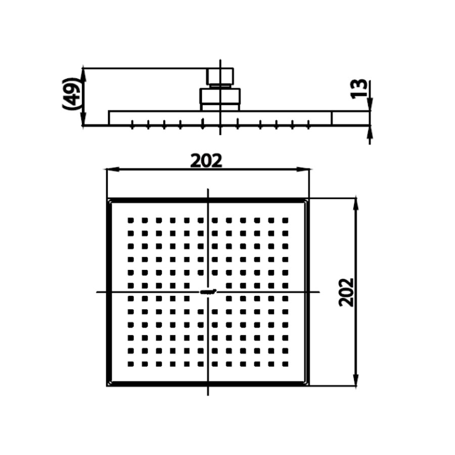 Bát sen mưa COTTO Z95V gắn trần