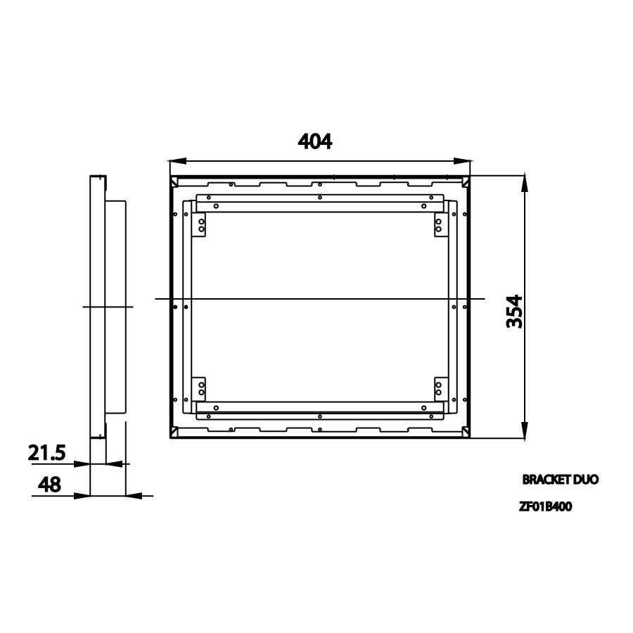 Khung giá đỡ 2 bát sen COTTO ZF01B400