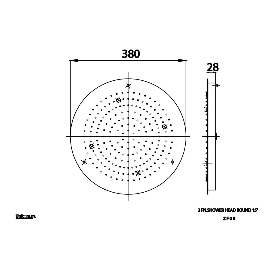 Bát sen mưa COTTO ZF08 âm trần