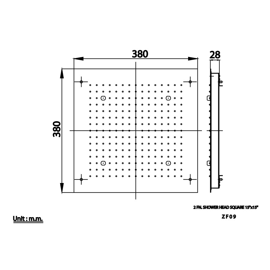 Bát sen mưa COTTO ZF09 âm trần