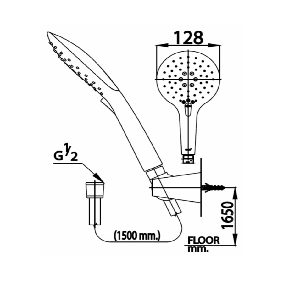 Tay sen tắm COTTO Z88(HM) 3 chức năng