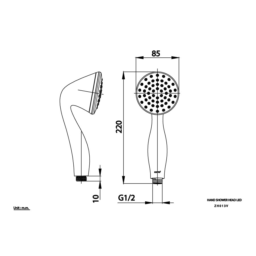 Tay sen tắm COTTO ZH013V 1 chức năng