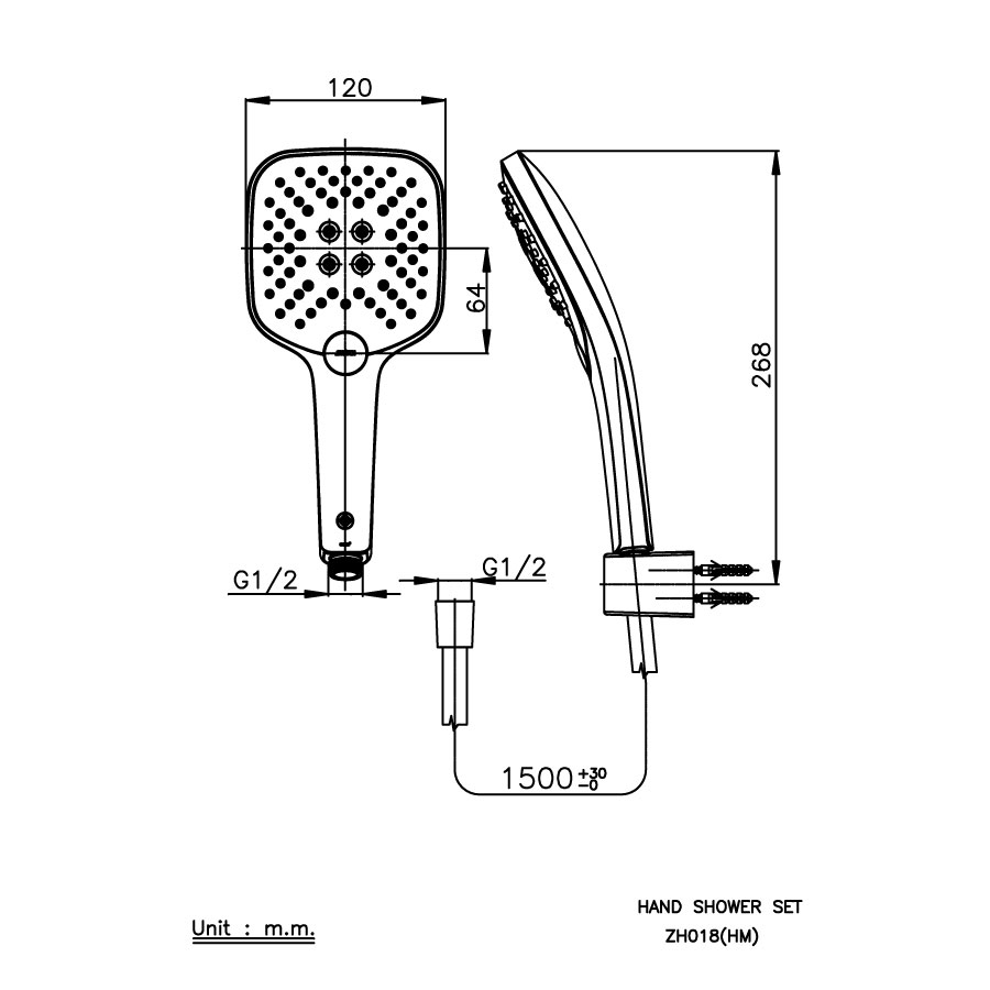 Tay sen tắm COTTO ZH018(HM) 3 chức năng