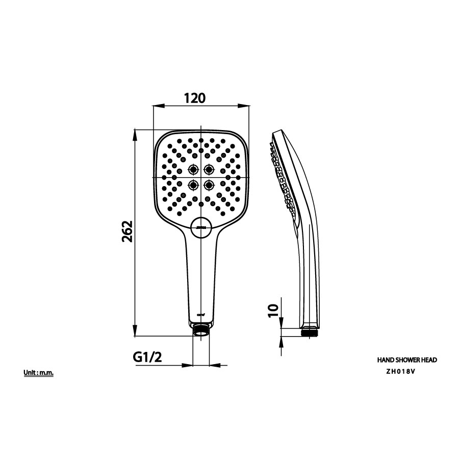Tay sen tắm COTTO ZH018V 3 chức năng