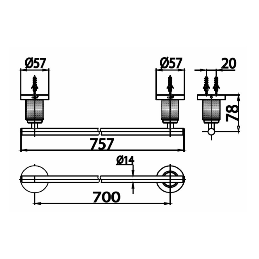 Thanh treo khăn COTTO CT0023WD(HM) Remeniscences