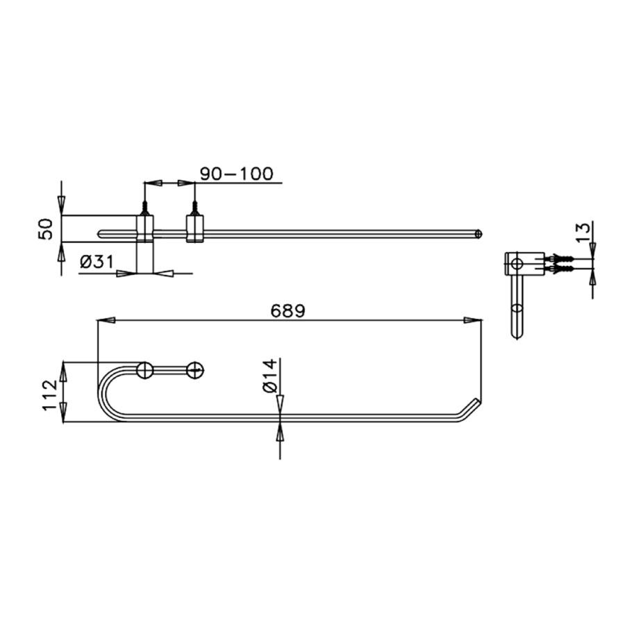 Thanh treo khăn COTTO CT0116