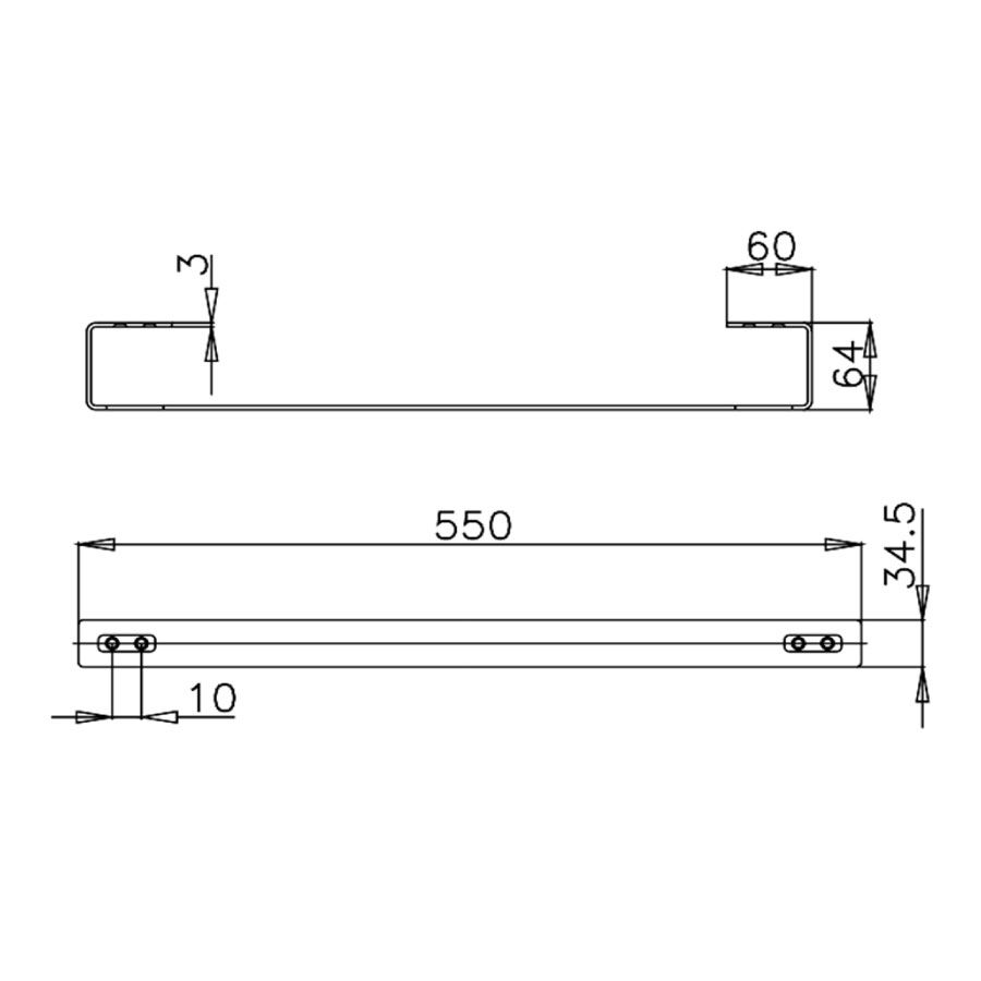 Thanh treo khăn COTTO CT032(HM) Sheet