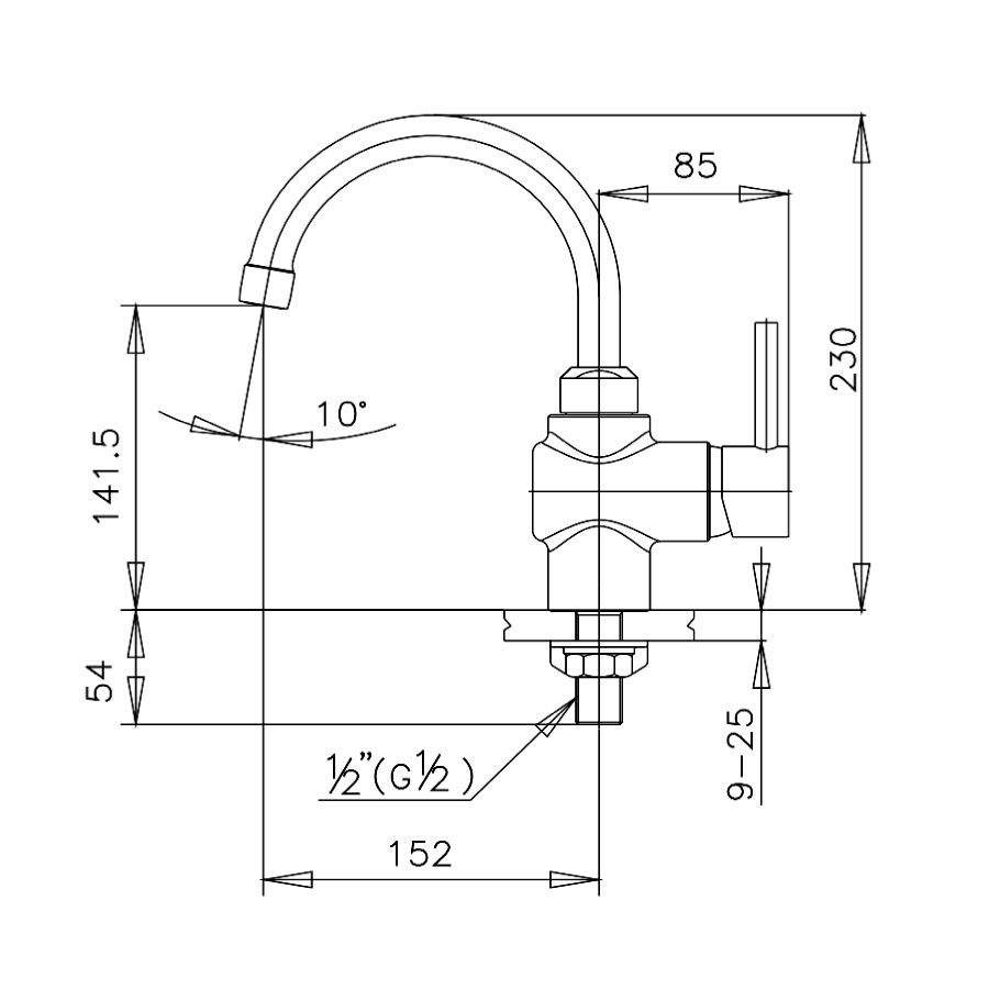 Vòi chậu lavabo COTTO CT1018A(HM) nước lạnh Anthony