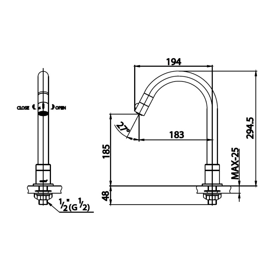 Vòi chậu lavabo COTTO CT1063 lạnh Minimus