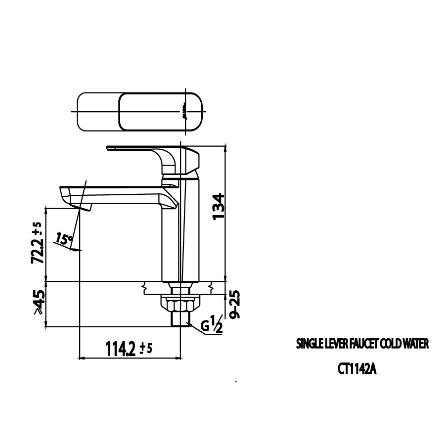 Vòi lavabo lạnh COTTO CT1142A