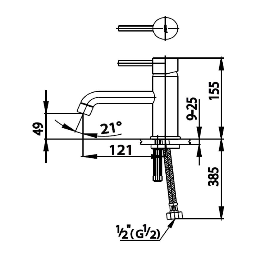 Vòi chậu lavabo COTTO CT144A nước lạnh Anthony