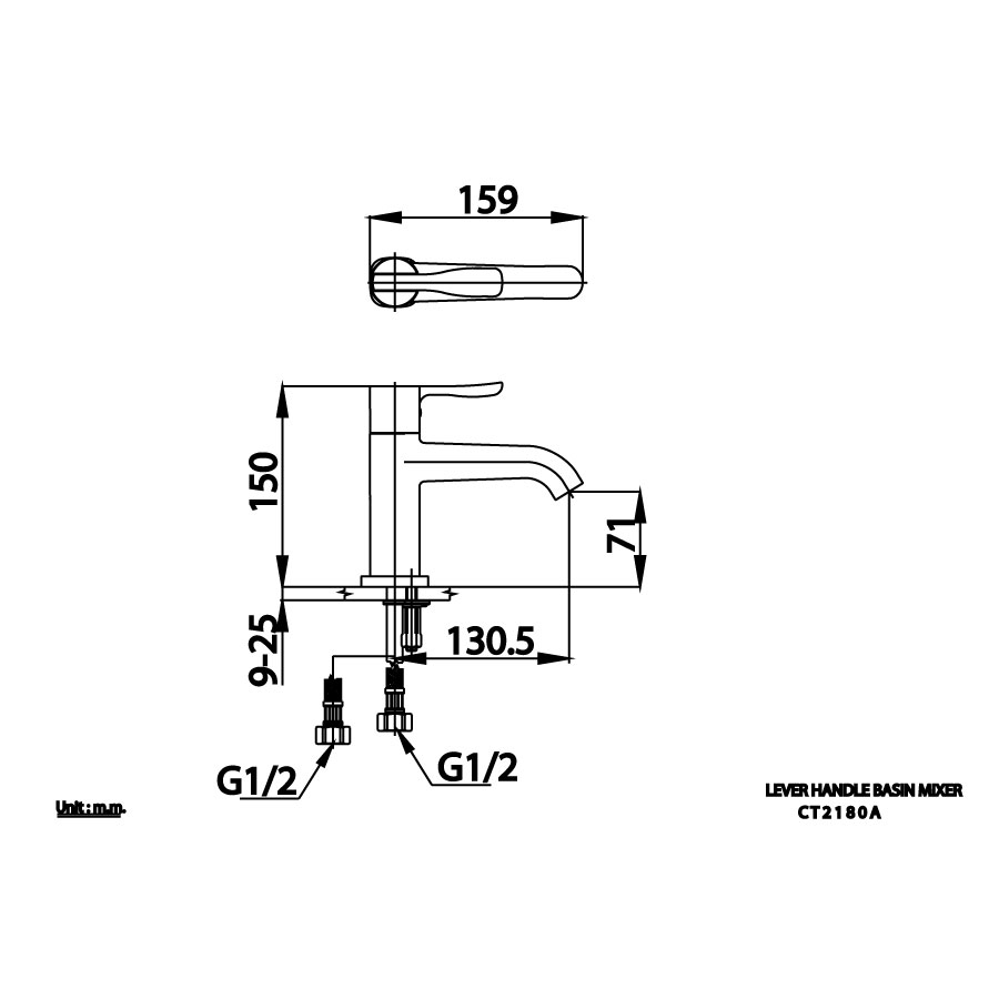 Vòi chậu lavabo COTTO CT2180A nóng lạnh Patchwork