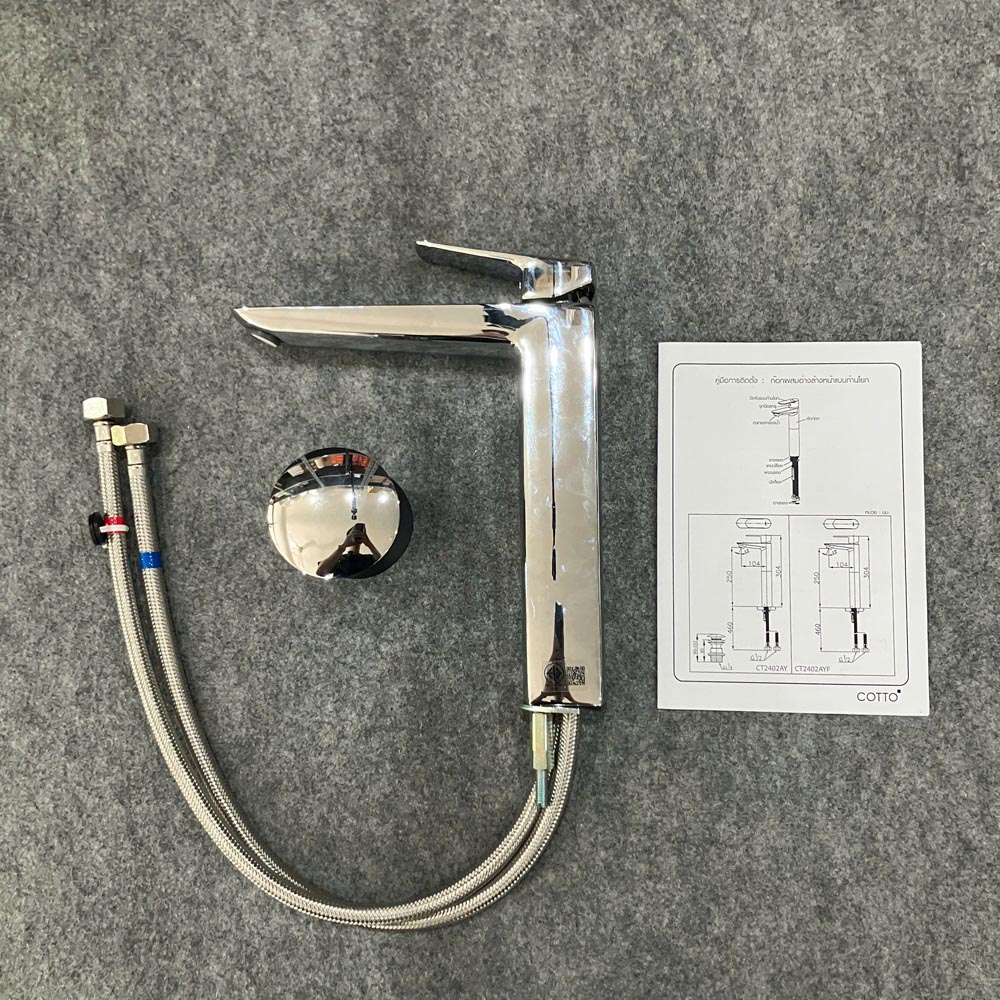 Vòi chậu lavabo COTTO CT2322AY nóng lạnh Essentia