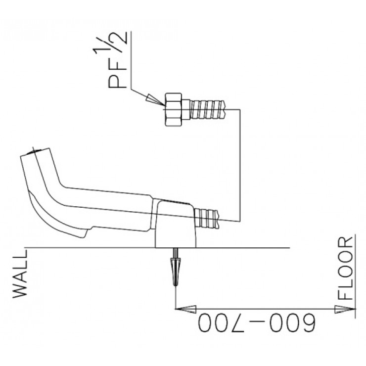 Vòi xịt vệ sinh COTTO CT993N#CR(HM)