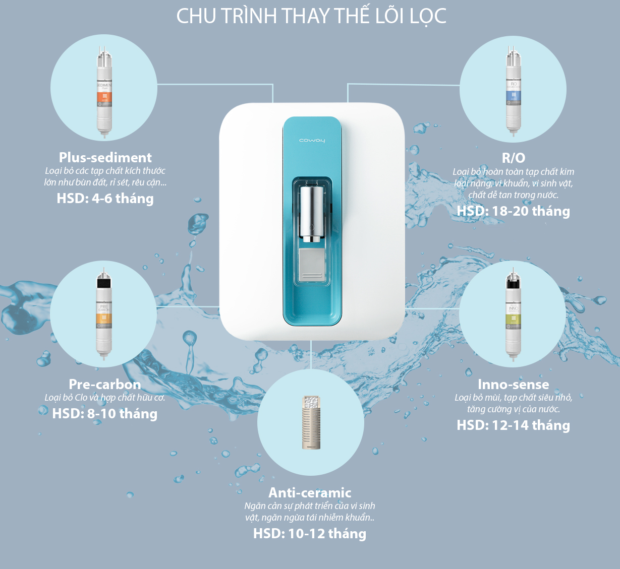 Máy lọc nước Coway Joey P-300R