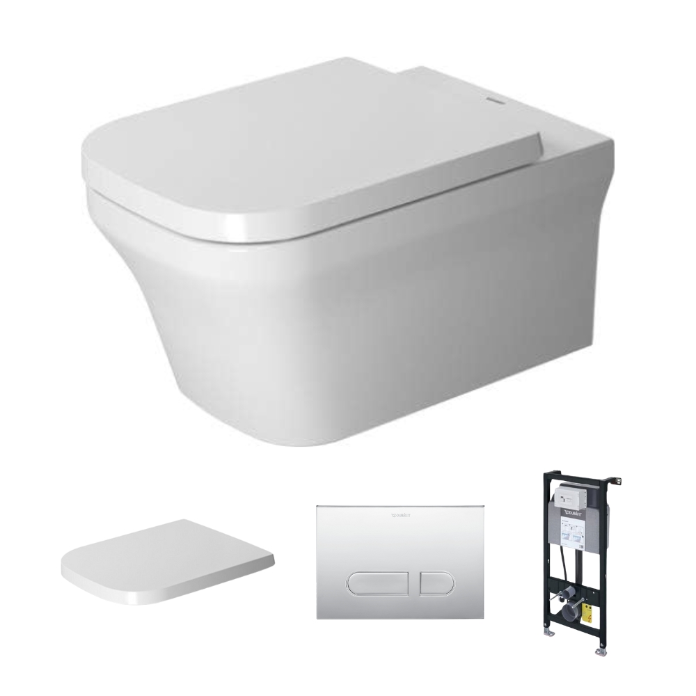 Bộ bồn cầu treo tường P.3 COMFORT Duravit 2561090000 + 0020390000 + WD1011000000 + WD5001021000