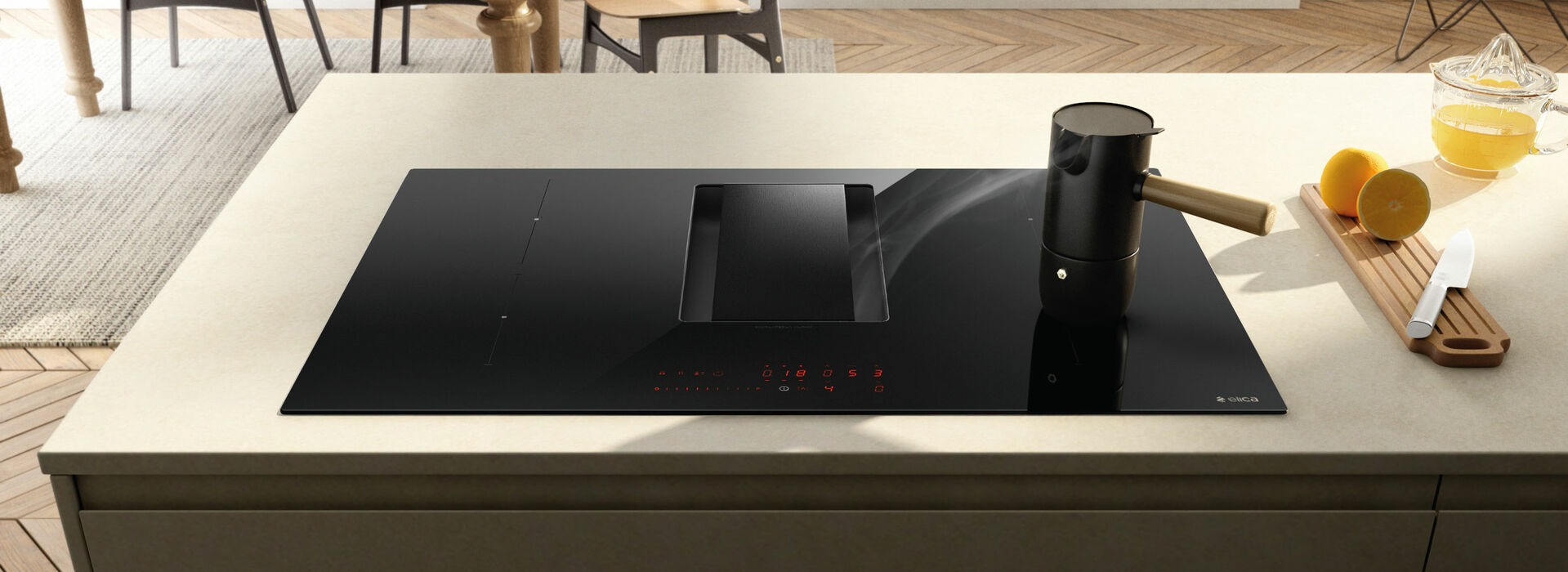 Thông tin sản phẩm bếp điện từ kết hợp máy hút mùi ELICA NIKOLA TESLA ALPHA