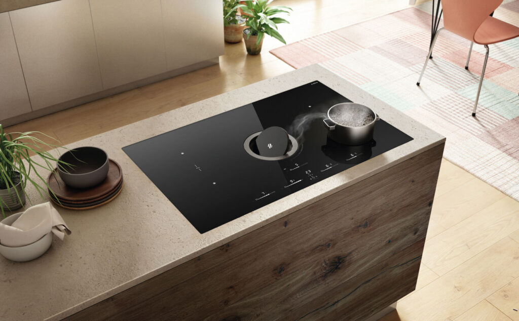 Bếp điện từ kết hợp máy hút mùi ELICA NIKOLA TESLA SWITCH GLOW