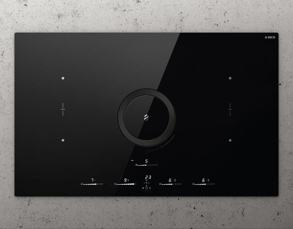 Bếp điện từ kết hợp máy hút mùi ELICA NIKOLA TESLA SWITCH GLOW