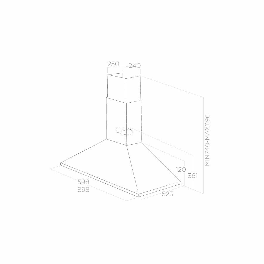 Máy hút mùi áp tường ELICA CLAIRE