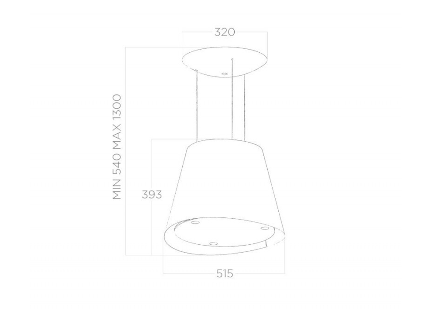 Máy hút mùi đảo đèn ELICA EASY