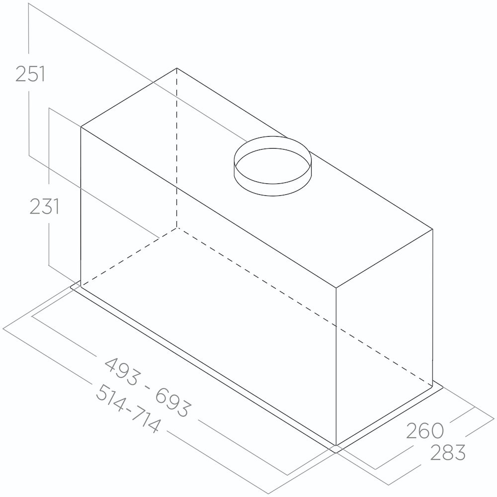 Máy hút mùi âm tủ ELICA FOLD S
