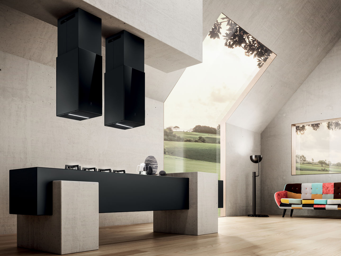 Máy hút mùi đảo ELICA HAIKU ISLAND