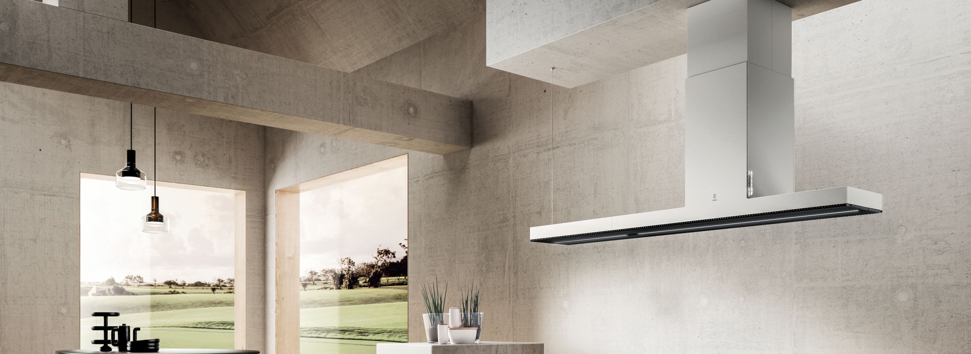 Máy hút mùi đảo ELICA HAIKU ISLAND