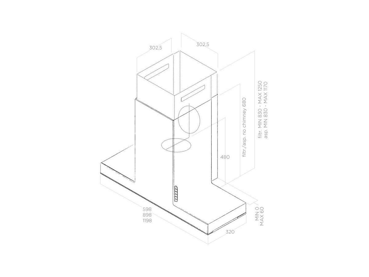Máy hút mùi áp tường ELICA HAIKU