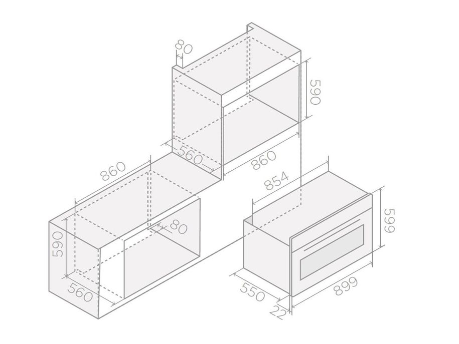 Lò nướng ELICA VIRTUS MULTI 90 TFT