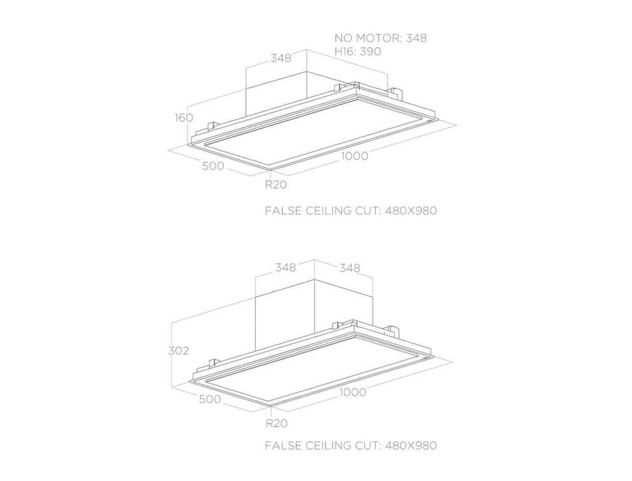 Máy hút mùi âm trần ELICA ILLUSION