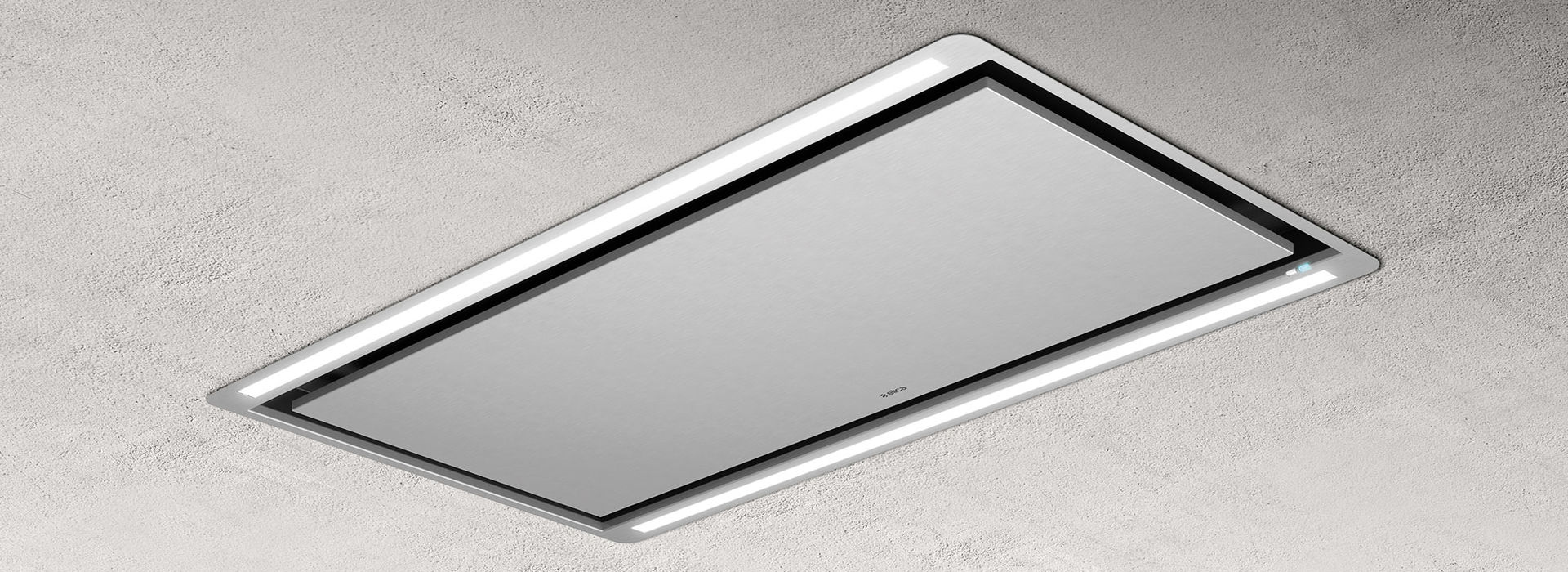 Máy hút mùi âm trần tích hợp đèn chiếu sáng ELICA HILIGHT GLASS