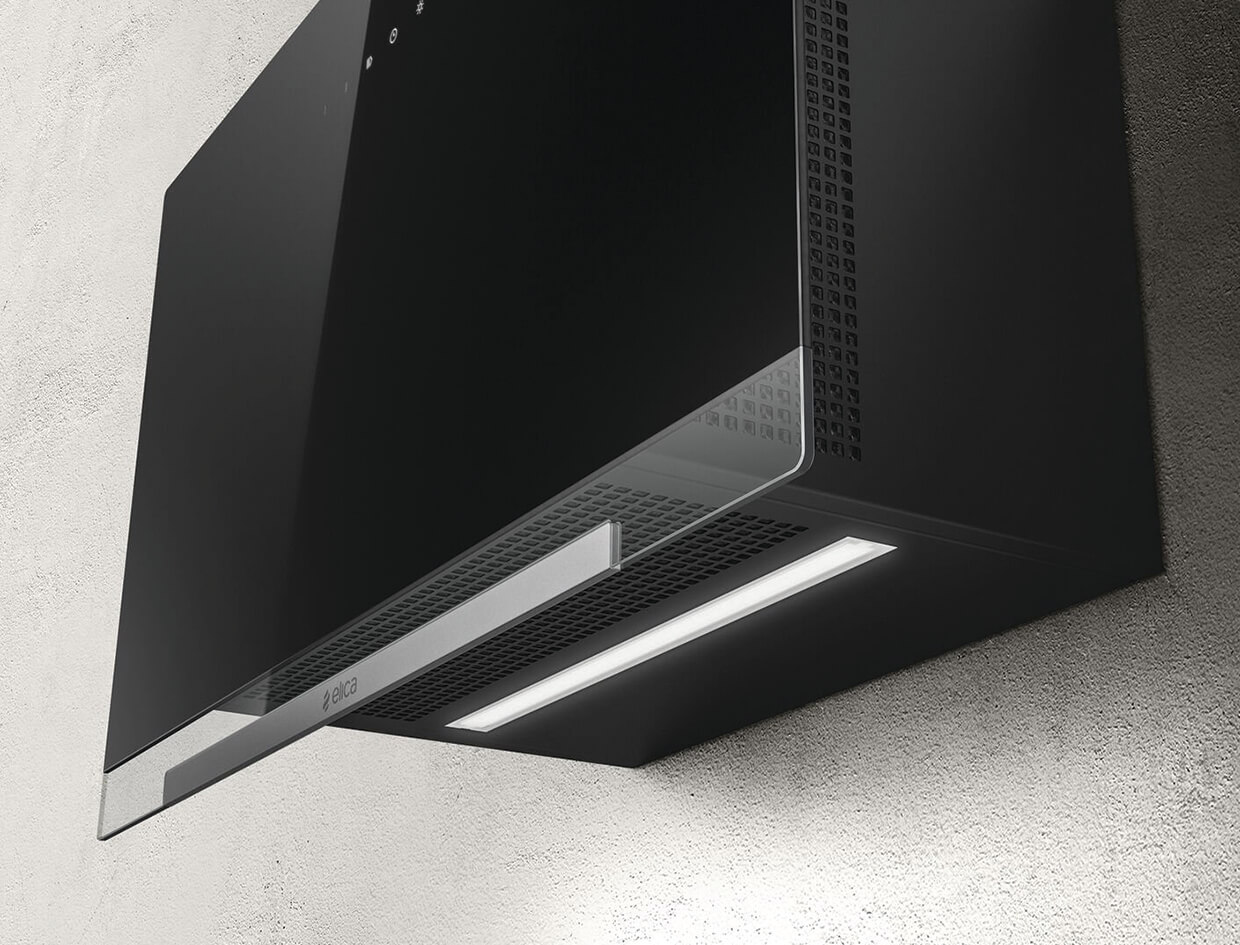 Máy hút mùi áp tường ELICA APLOMB BL/A/90