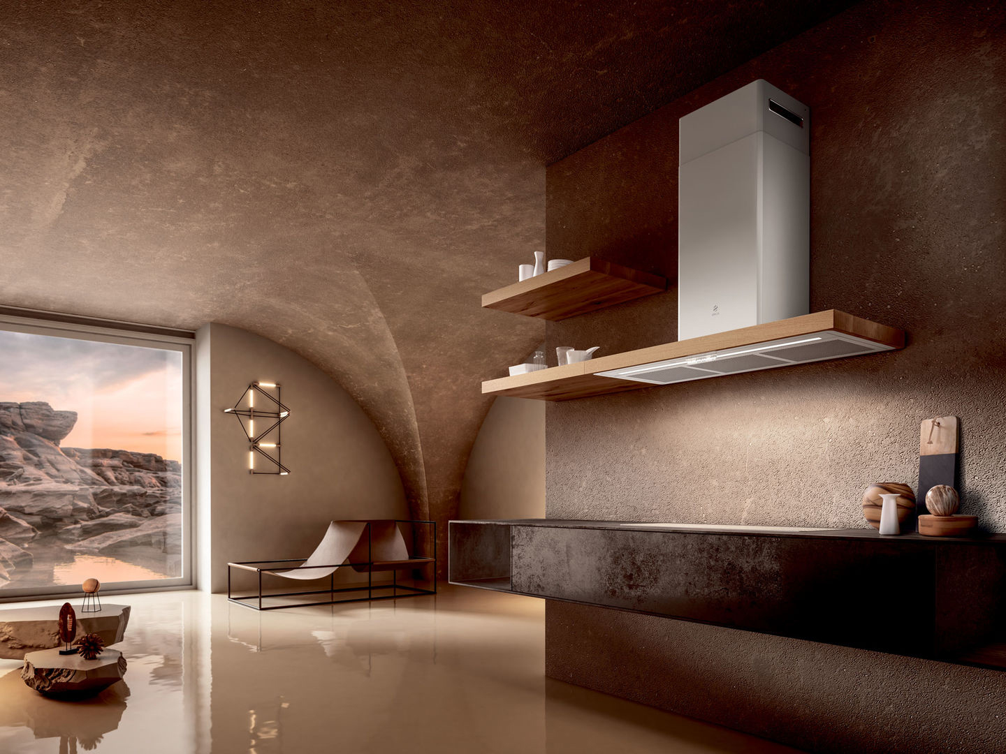 Máy hút mùi áp tường ELICA BIO WH/A 90 ROVERE