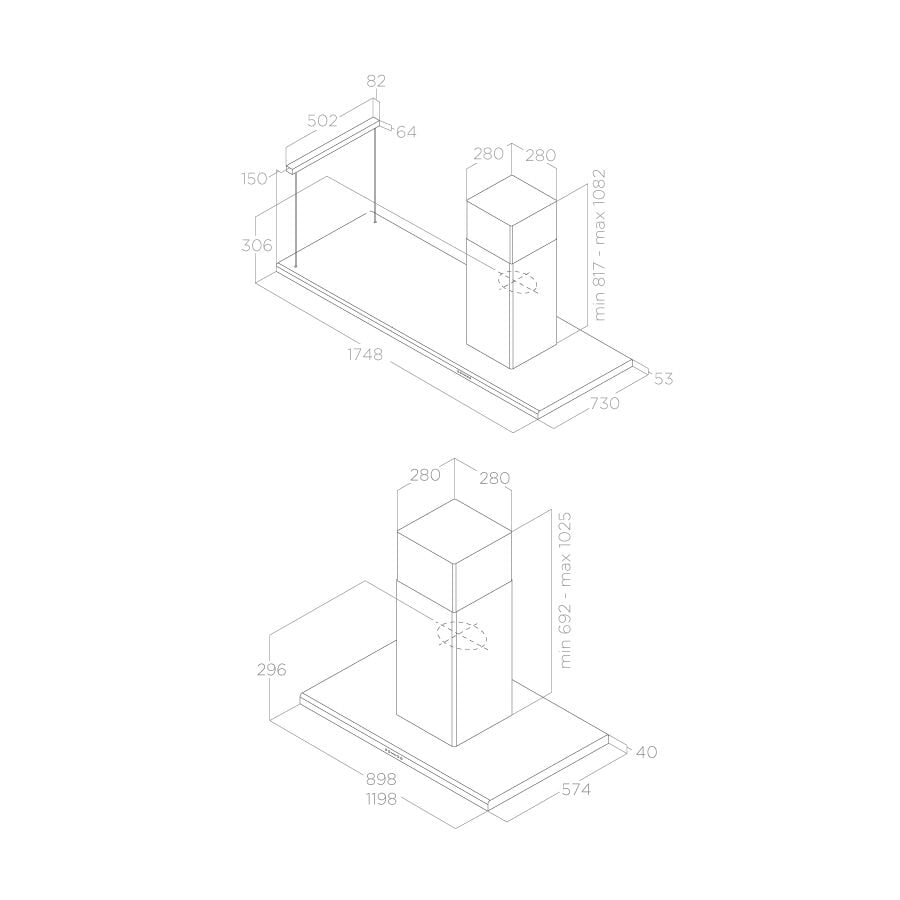 Máy hút mùi đảo ELICA MOON ISLAND