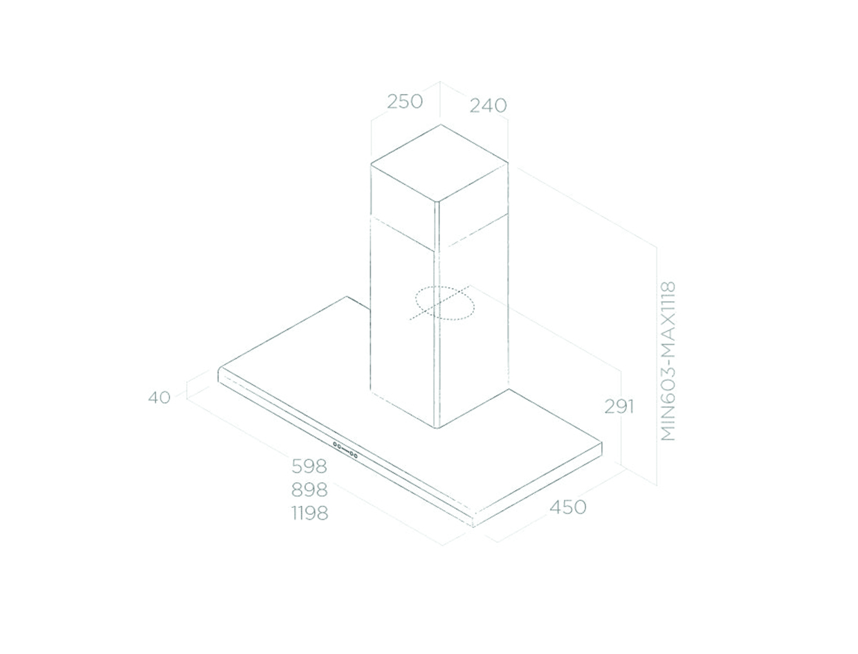 Máy hút mùi áp tường ELICA MOON
