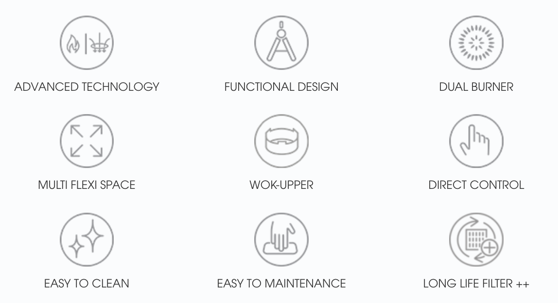 Tính năng nổi bật của bếp từ kết hợp máy hút mùiNikolaTesla FLAME 
