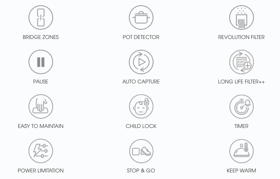 Bếp từ kết hợp hút mùi ELICA NikolaTesla LIBRA